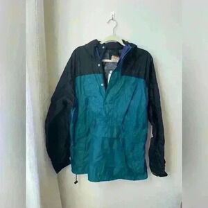 REI Elements VINTAGE jacket windbreaker rain coat gorpcore backpacking PNW